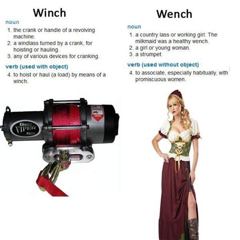 wench definition slang|winch vs wench definition.